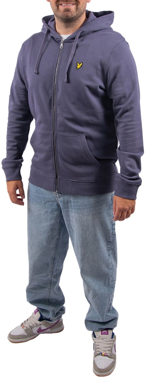 Lyle & Scott Zip Through Hoodie Paars