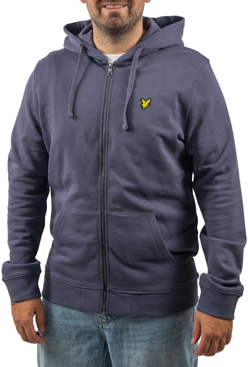 Lyle & Scott Zip Through Hoodie Paars