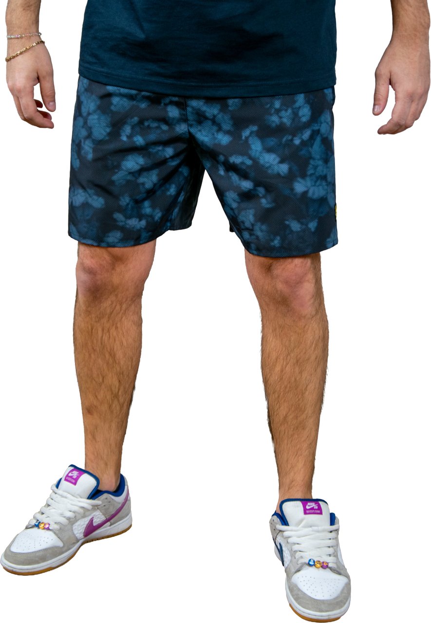 Lyle & Scott Lyle & Scott Digital Floral Print Floral Short Blauw