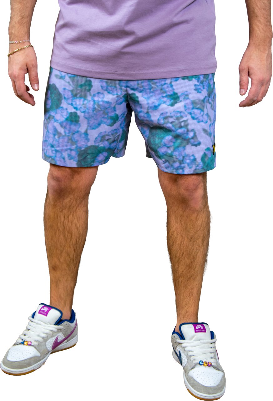 Lyle & Scott Lyle & Scott Digital Floral Print Floral Short Paars