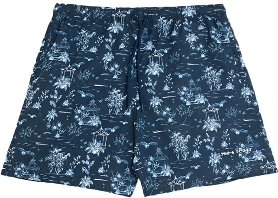 Lyle & Scott Lyle & Scott Botanical Garden Print Swimshort Blauw