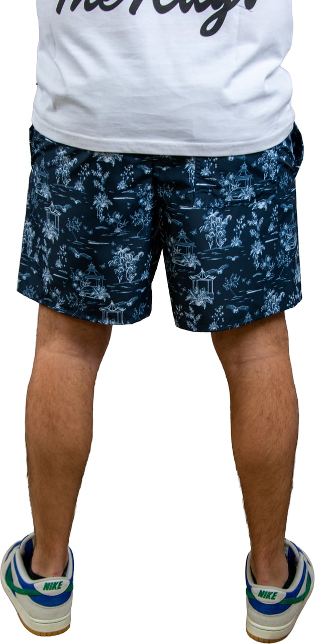 Lyle & Scott Lyle & Scott Botanical Garden Print Swimshort Blauw