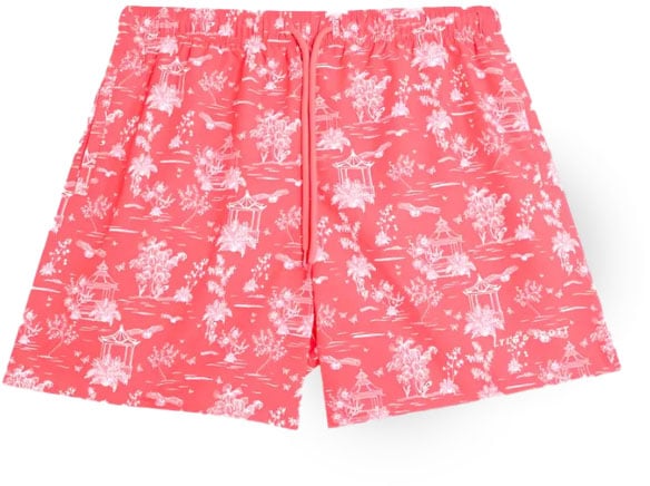Lyle & Scott Lyle & Scott Botanical Garden Print Swimshort Rood