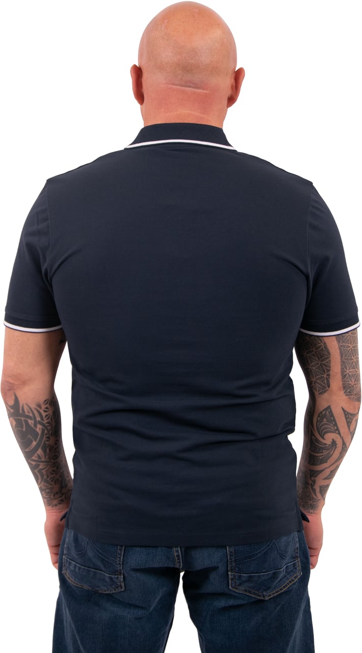 Lyle & Scott Lyle & Scott Tipped Polo Shirt Blauw