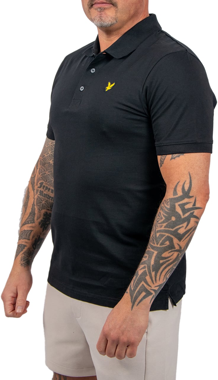 Lyle & Scott Jersey Polo Shirt Zwart