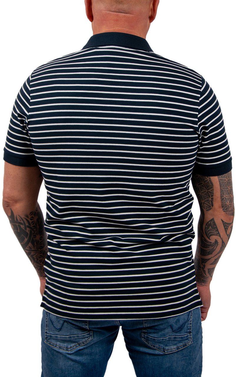 Lyle & Scott Pique Breton Polo Shirt Blauw