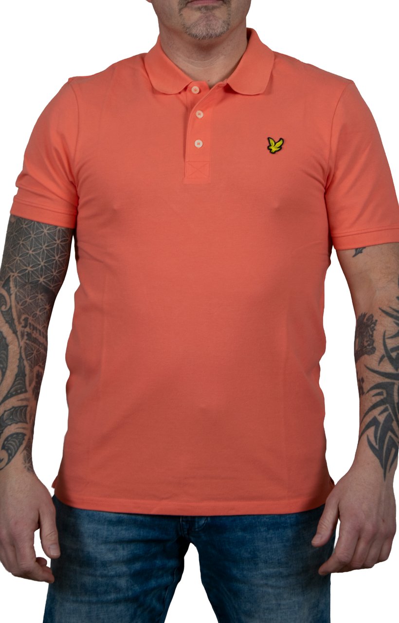 Lyle & Scott Lyle & Scott Plain Polo Shirt Rood