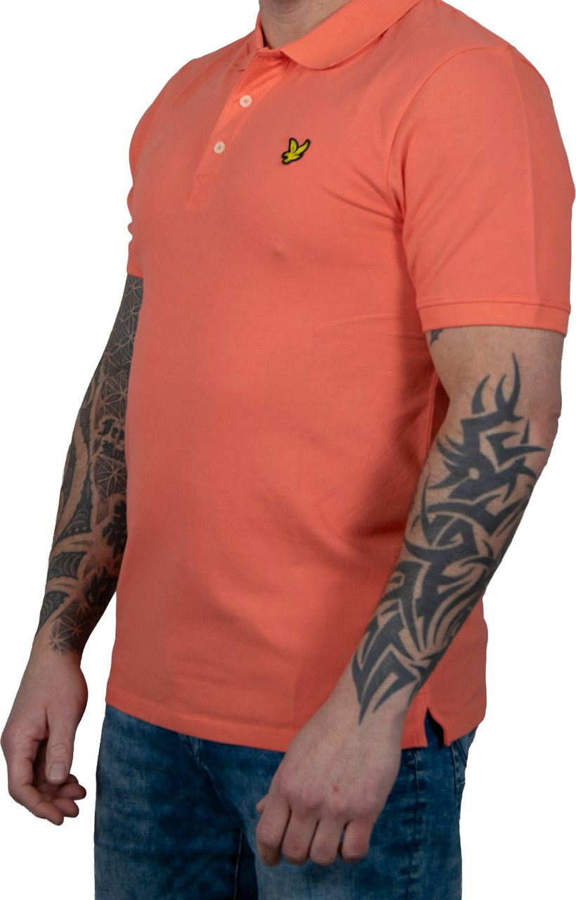 Lyle & Scott Lyle & Scott Plain Polo Shirt Rood