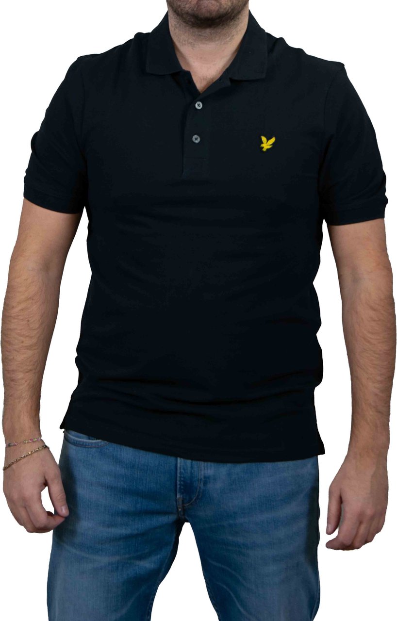 Lyle & Scott Lyle &amp; Scott Plain Polo T-Shirt Blauw
