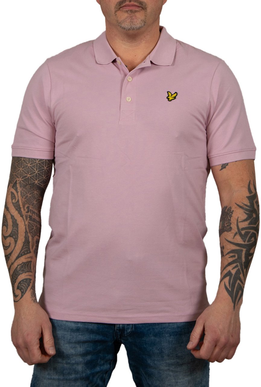 Lyle & Scott Plain Polo Shirt Roze