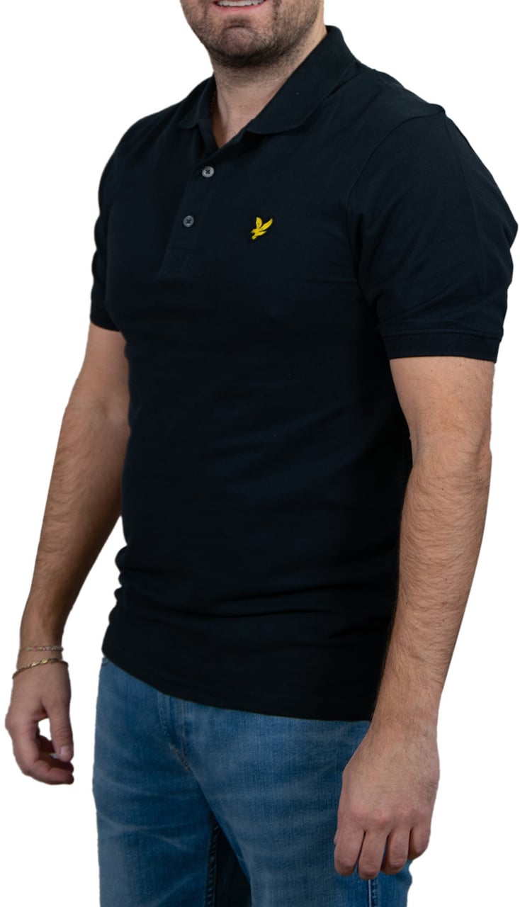 Lyle & Scott Lyle & Scott Plain Polo T-Shirt Blauw