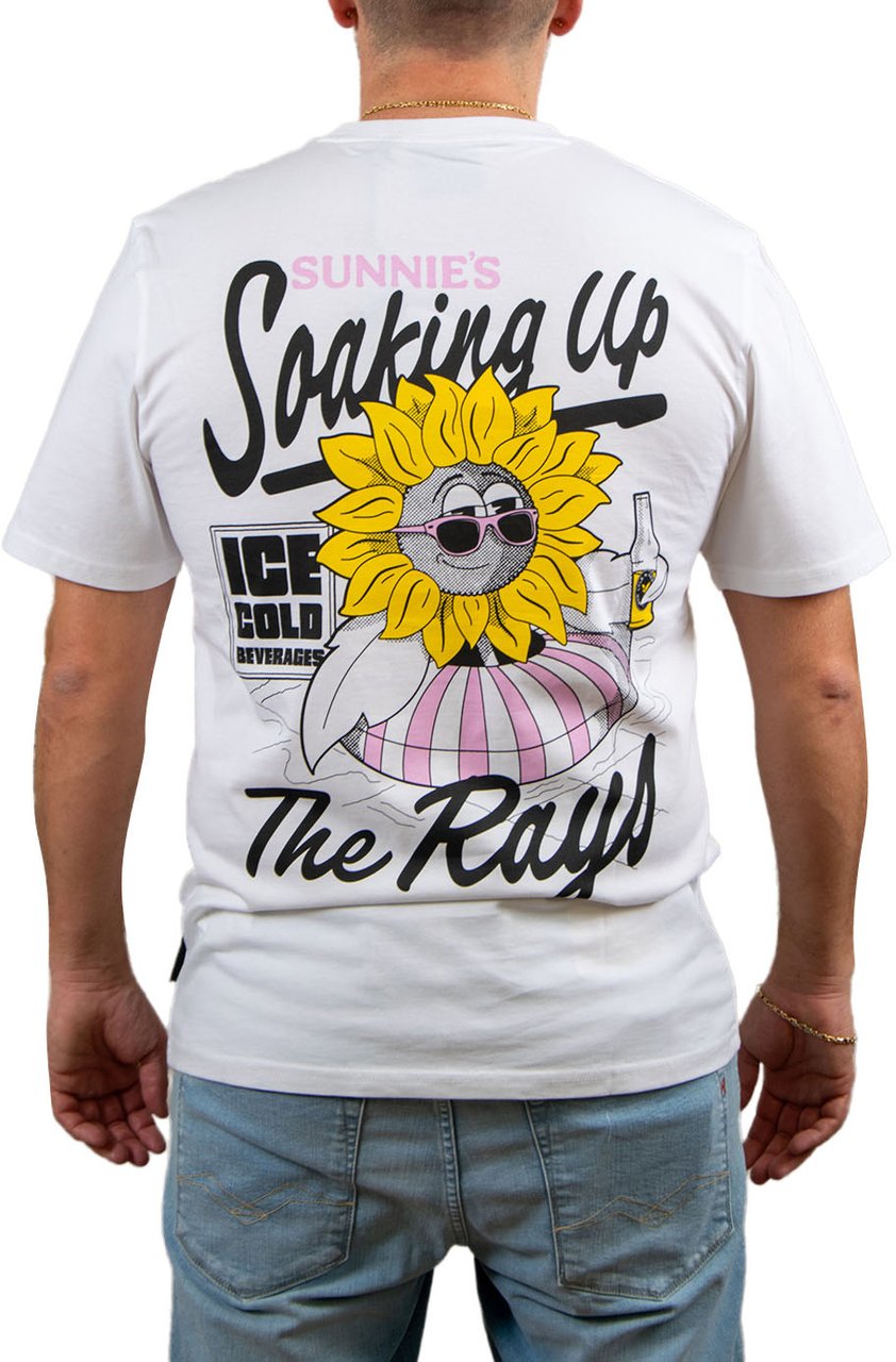 Lyle & Scott Sunnies Pool Bar Graphic T-Shirt Wit