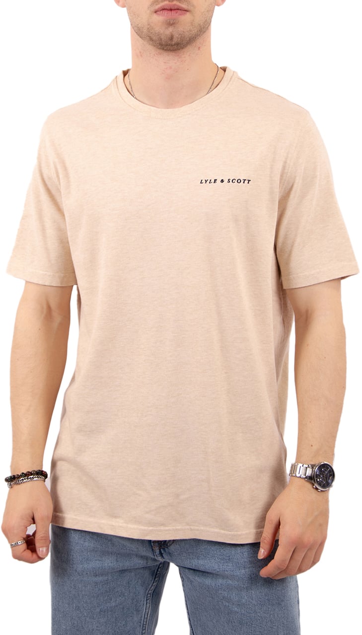 Lyle & Scott Script T-Shirt Beige