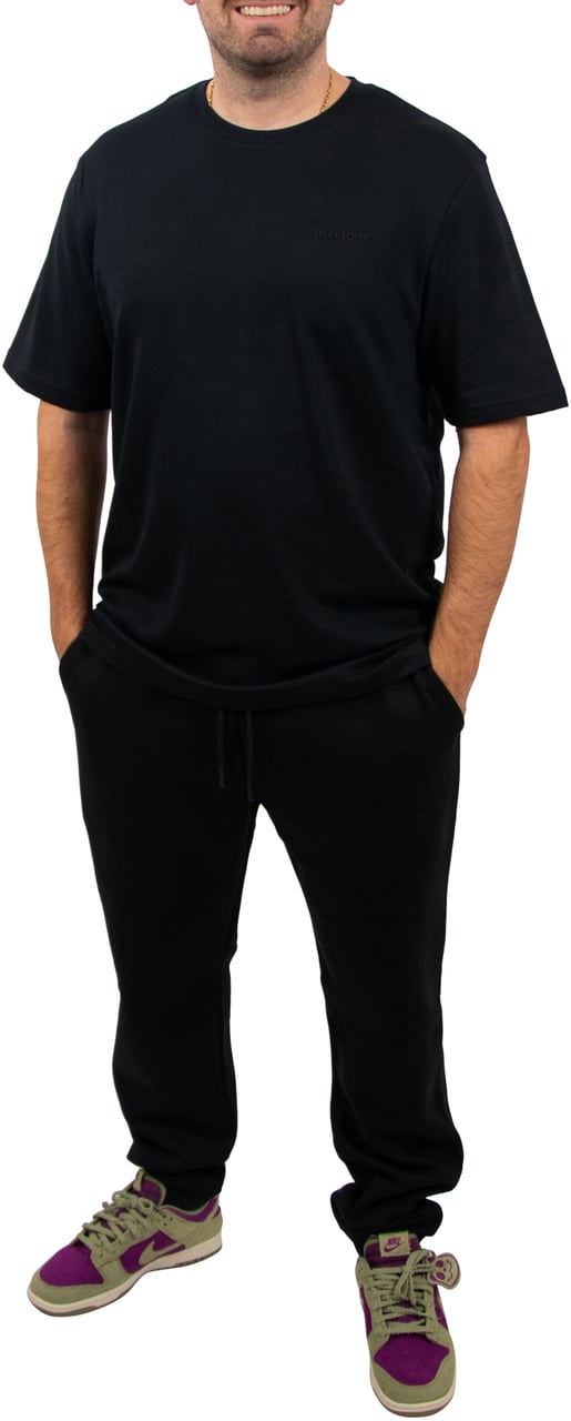 Lyle & Scott Lyle & Scott Chest Logo Interlock T-Shirt Zwart