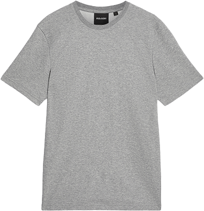 Lyle & Scott Lyle & Scott Chest Logo Interlock T-Shirt Grijs