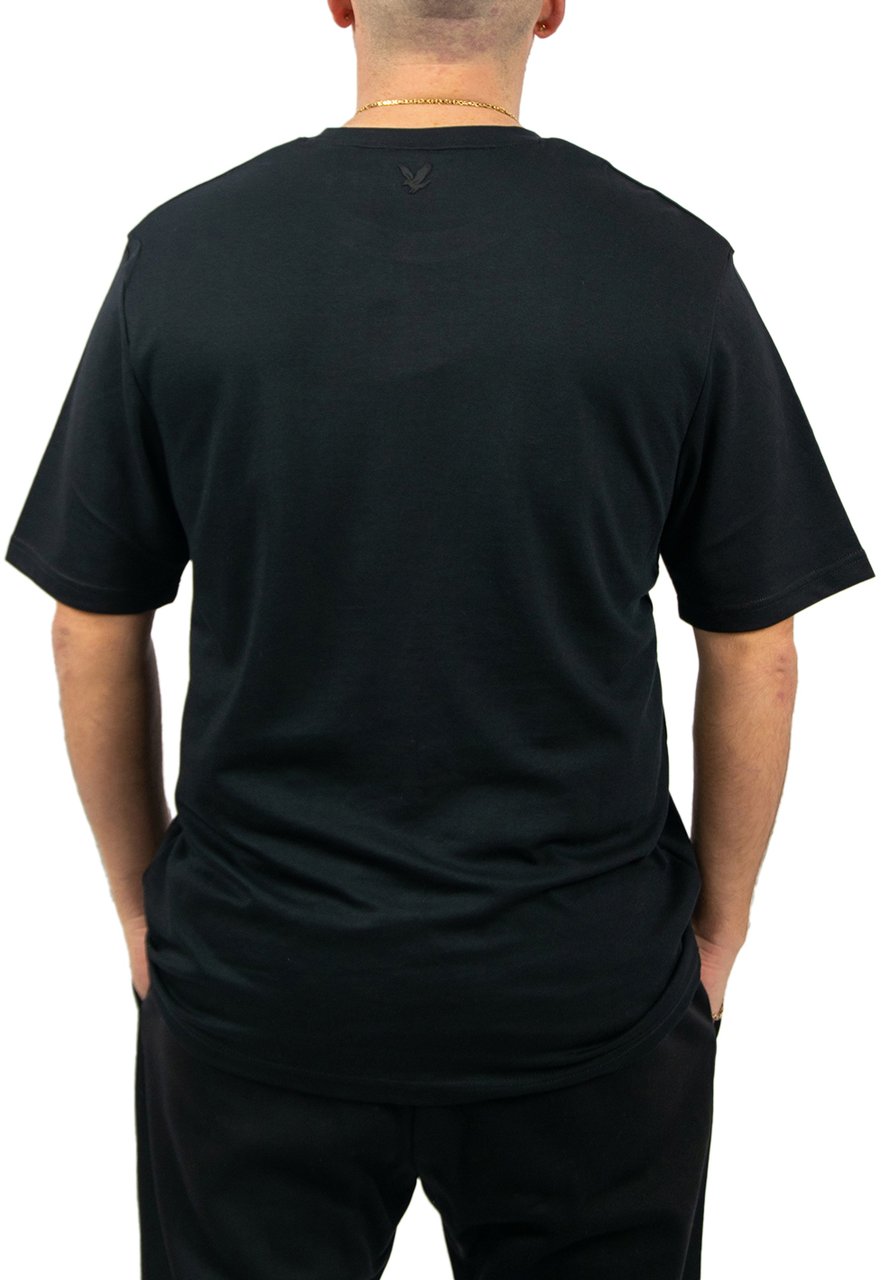 Lyle & Scott Chest Logo Interlock T-Shirt Zwart