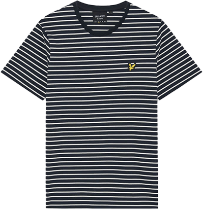 Lyle & Scott Lyle & Scott Pique Breton T-Shirt Blauw