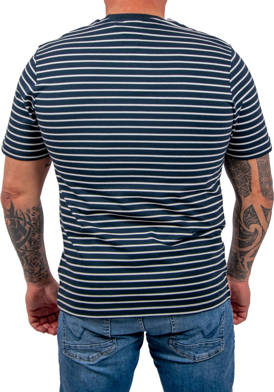 Lyle & Scott Pique Breton T-Shirt Blauw