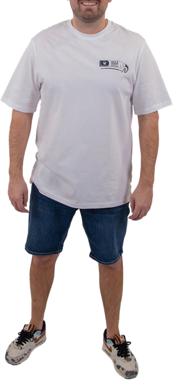 Lyle & Scott Toothpaste Graphic T-Shirt Wit