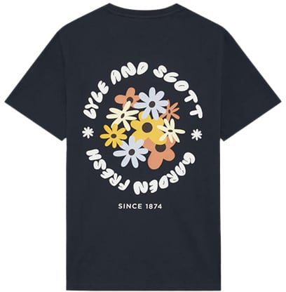 Lyle & Scott Nature Graphic T-Shirt Blauw