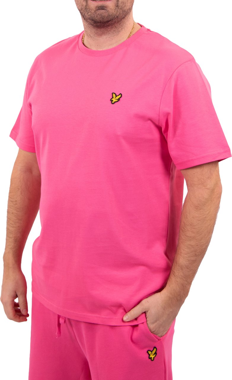 Lyle & Scott Lyle & Scott Plain T-Shirt Y120 Roze