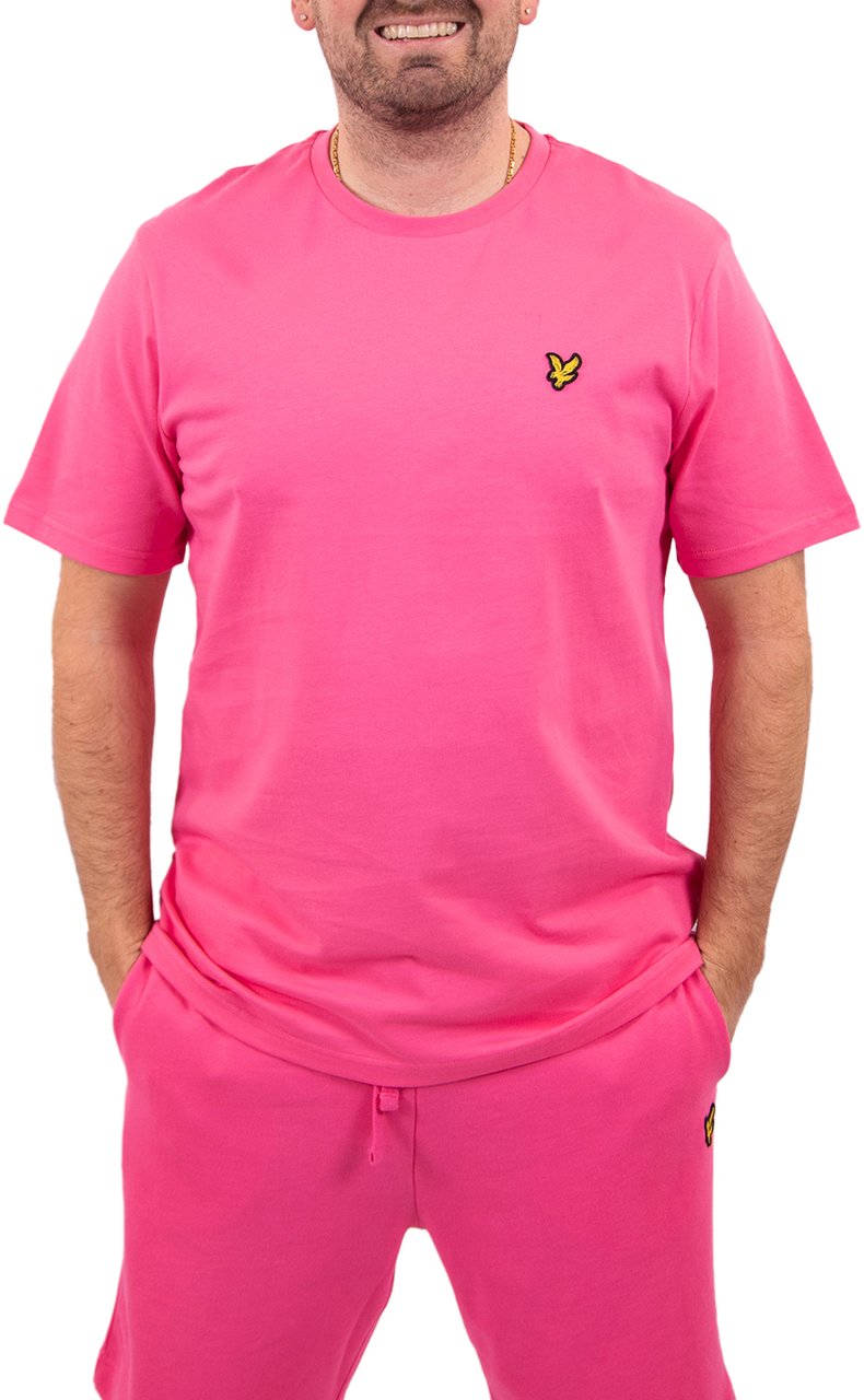 Lyle & Scott Plain T-Shirt Y136 Roze