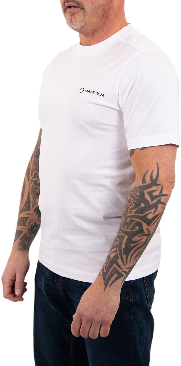 Ma.Strum Ma.Strum Yawl Back Print Tee Wit