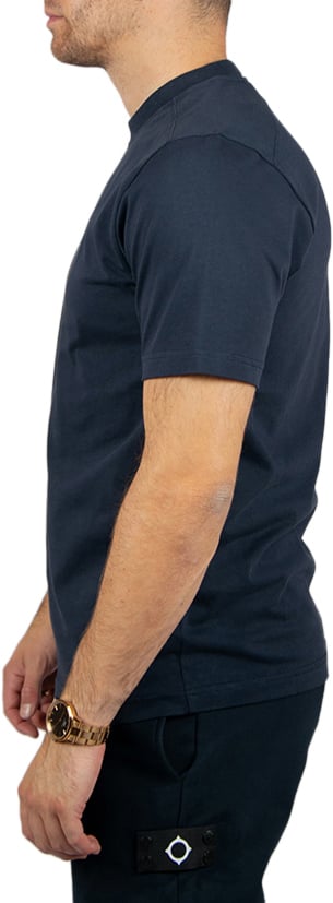 Ma.Strum Ma.Strum Badge Tee Blauw