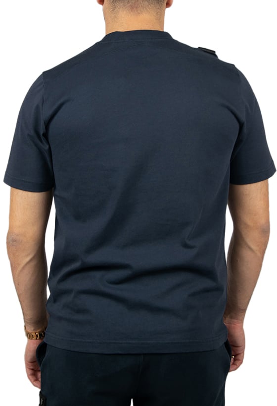 Ma.Strum Ma.Strum Badge Tee Blauw