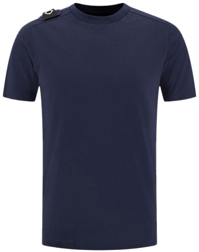Ma.Strum Ma.Strum Badge Tee Blauw