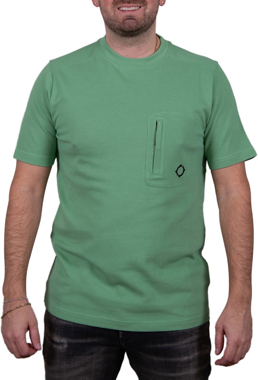 Ma.Strum Ma.Strum SS Pique Pocket Tee Groen