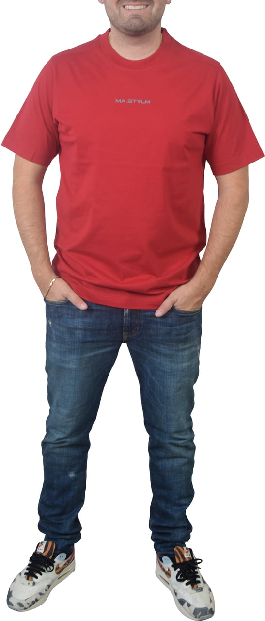 Ma.Strum Ma.Strum Ma.Strum Printed Tee Rood