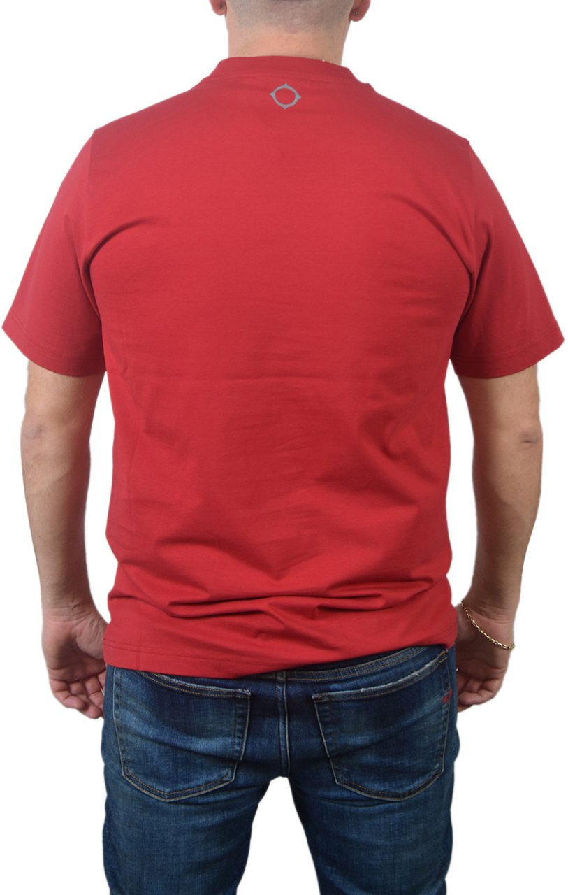 Ma.Strum Ma.Strum Ma.Strum Printed Tee Rood