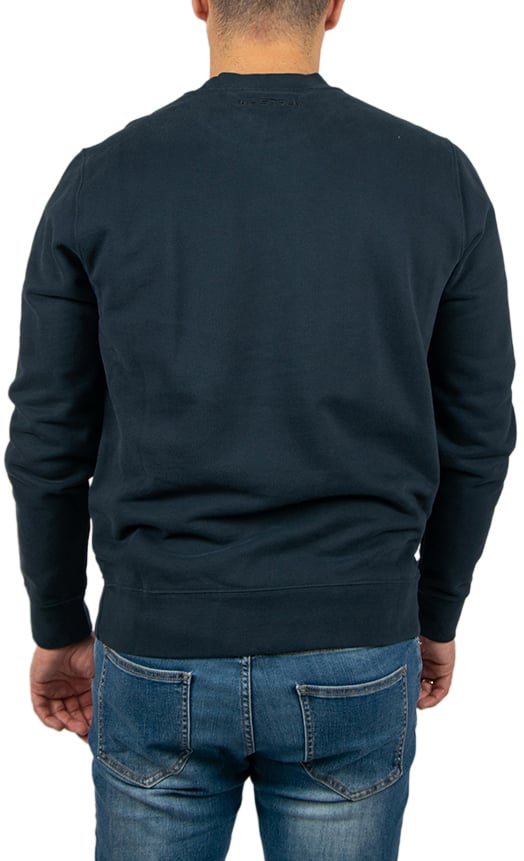 Ma.Strum Ma.Strum Blast Embroidered Badge Sweat Blauw