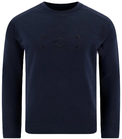 Ma.Strum Ma.Strum Blast Embroidered Badge Sweat Blauw