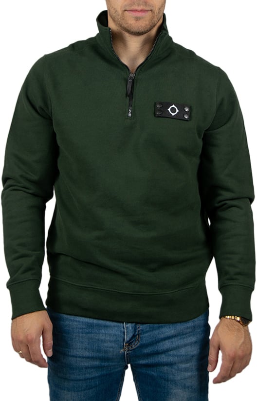Ma.Strum Ma.Strum NEO Quarter Zip Sweat Groen