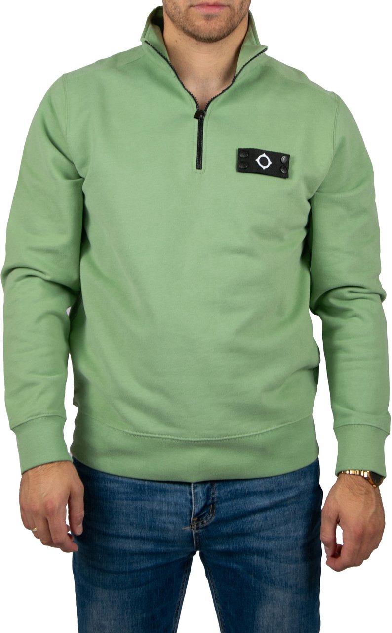 Ma.Strum Ma.Strum NEO Quarter Zip Sweat Groen