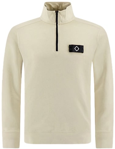 Ma.Strum Ma.Strum NEO Quarter Zip Sweat Beige