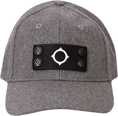 Ma.Strum Ma.Strum Ma.Strum Wool Badge Cap Grijs