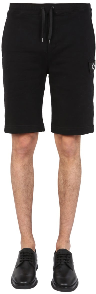 Ma.Strum SWEATSHIRT BERMUDA Zwart