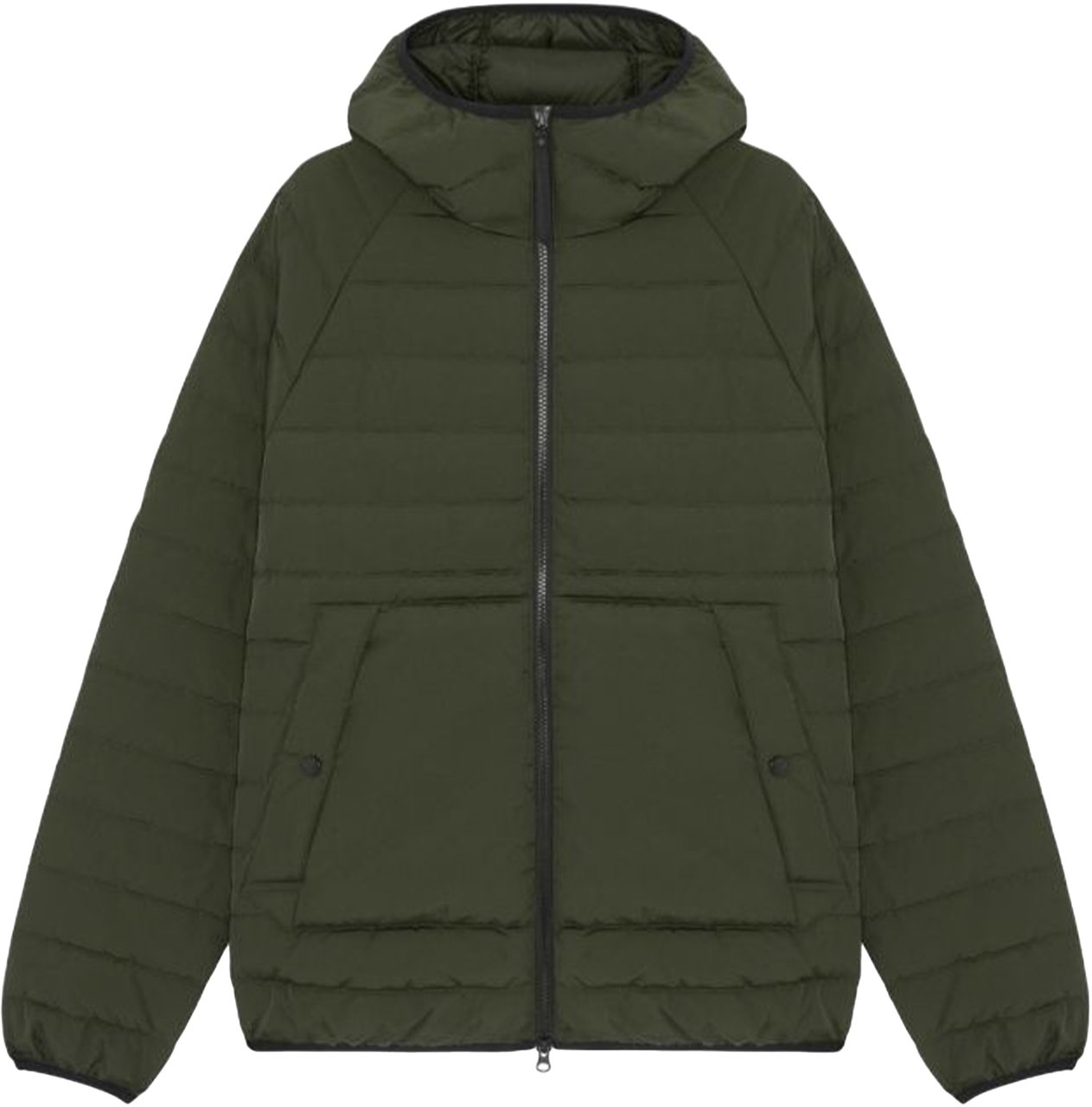 Ma.Strum Mastrum Hooded Down Gewatteerde Jassen Groen Mas1555 M306 Oil Slick Groen