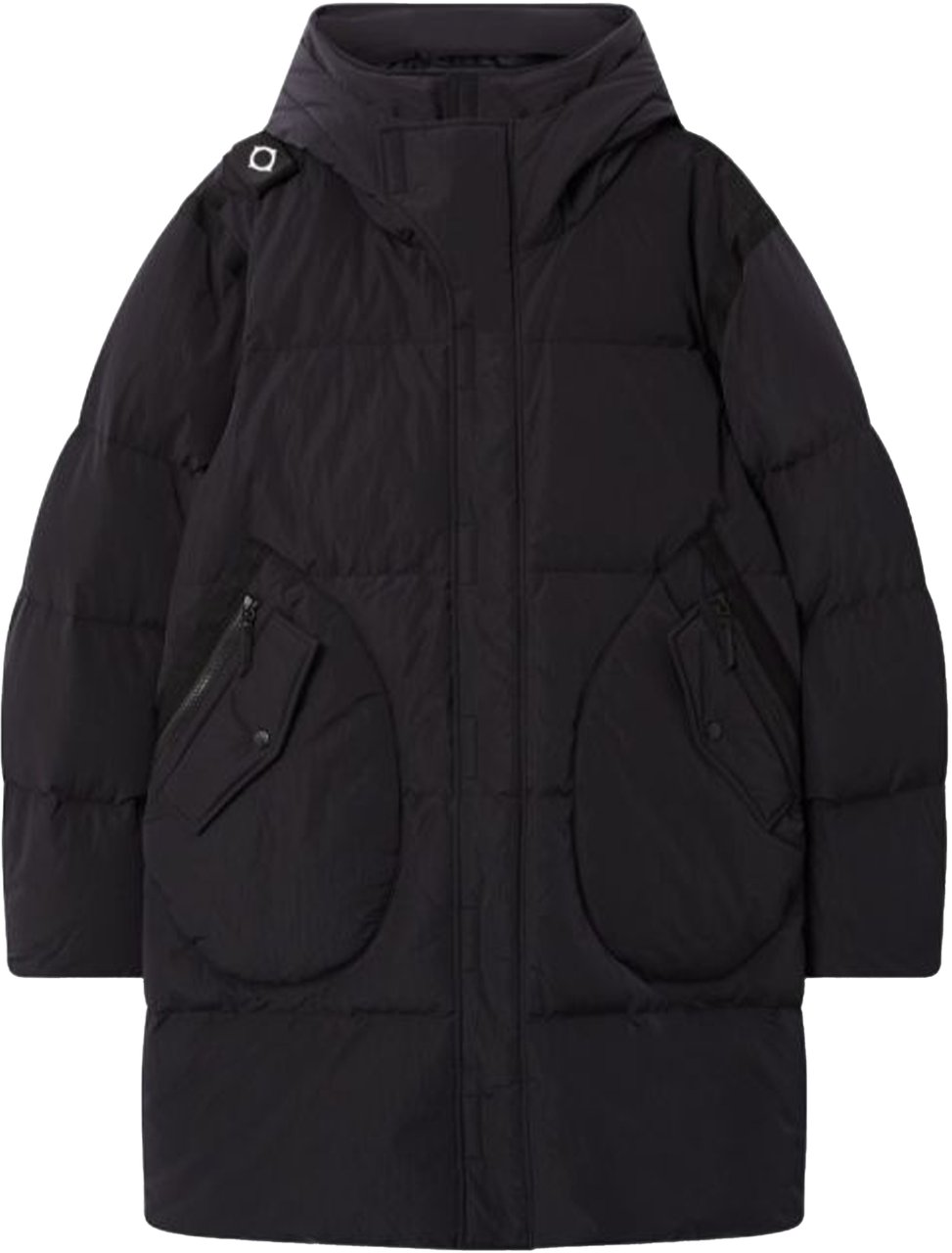 Ma.Strum Mastrum Long Down Jackets Zwart Mas1584 M000 Zwart