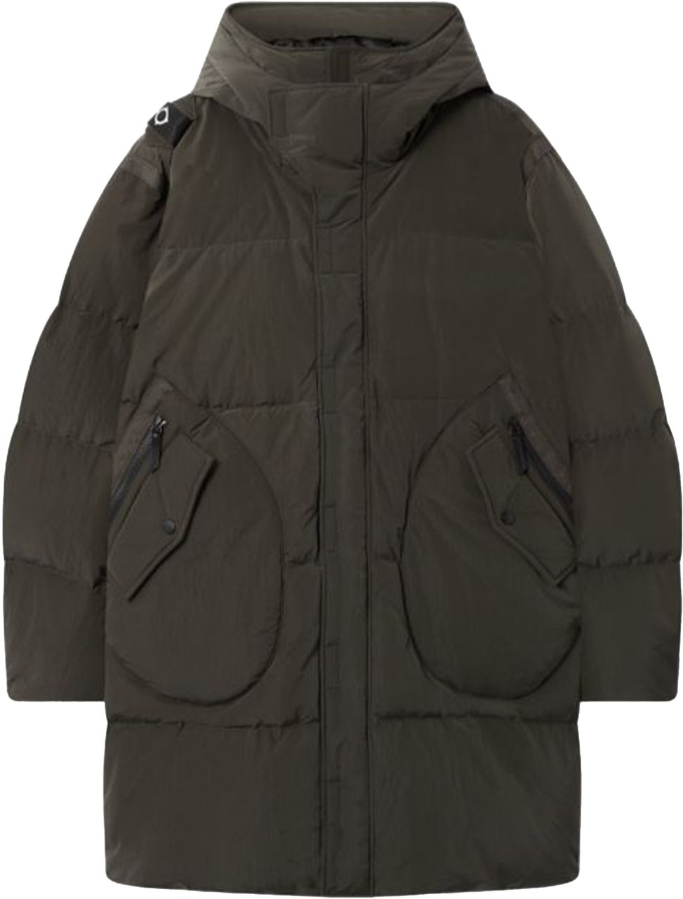 Ma.Strum Mastrum Long Down Jackets Groen Mas1584 M306 Oil Slcik Groen
