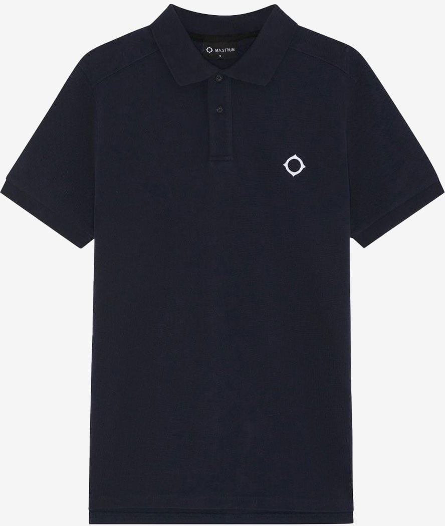 Ma.Strum Ma.Strum Pique Polo Blauw