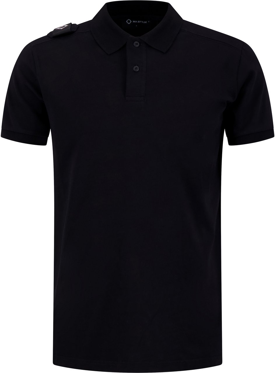 Ma.Strum Polo Zwart Zwart
