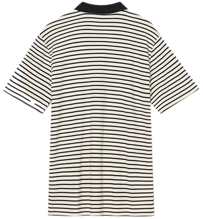 Ma.Strum Ma.Strum Stripe Badge Polo Zwart