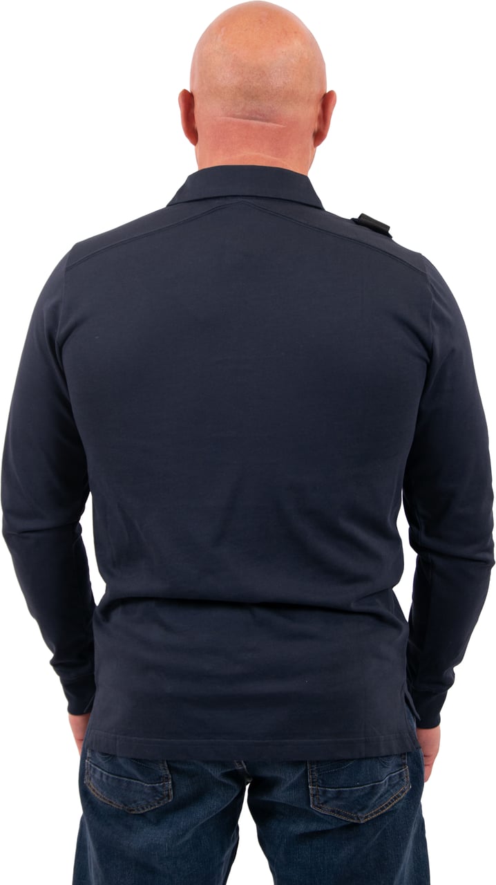Ma.Strum Ma.Strum Crest LS Jersey Polo Blauw
