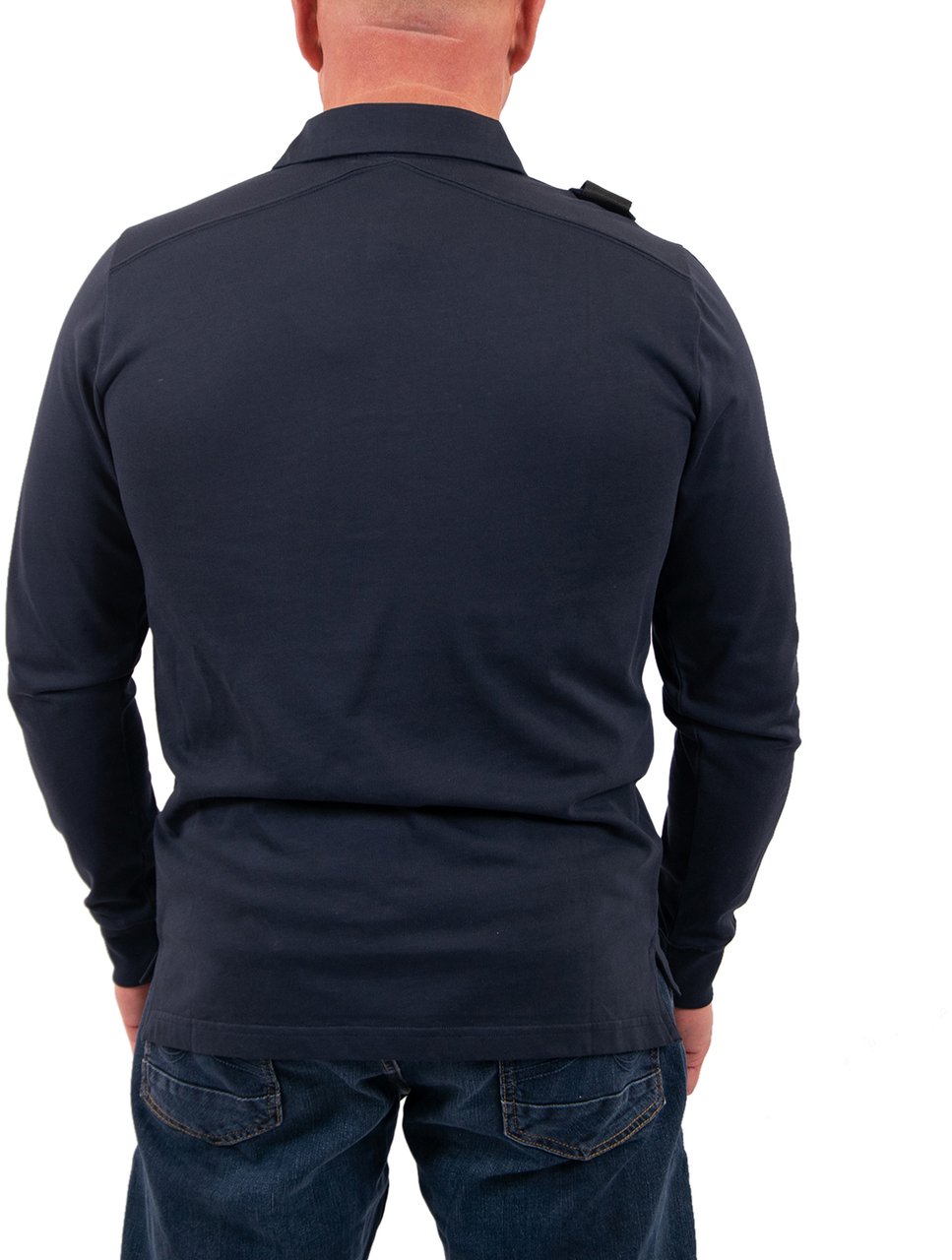 Ma.Strum Crest LS Jersey Polo Blauw