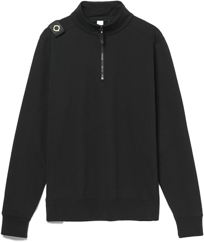 Ma.Strum Ma.Strum 1/4 Zip Sweat Zwart