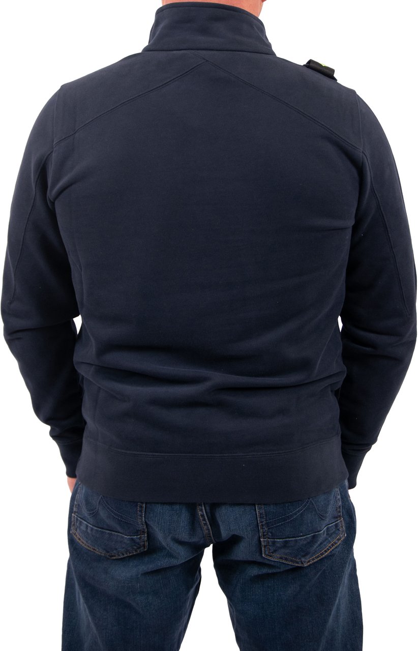 Ma.Strum Ma.Strum 1/4 Zip Sweat Blauw